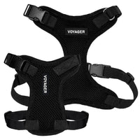 Voyager Step-in Lock Pet Harness - All Weather Mesh, Adjustable Step in Harness for Cats and Dogs by Best Pet Supplies - Black, XL Harness (Black) XL (Chest: 23 - 28