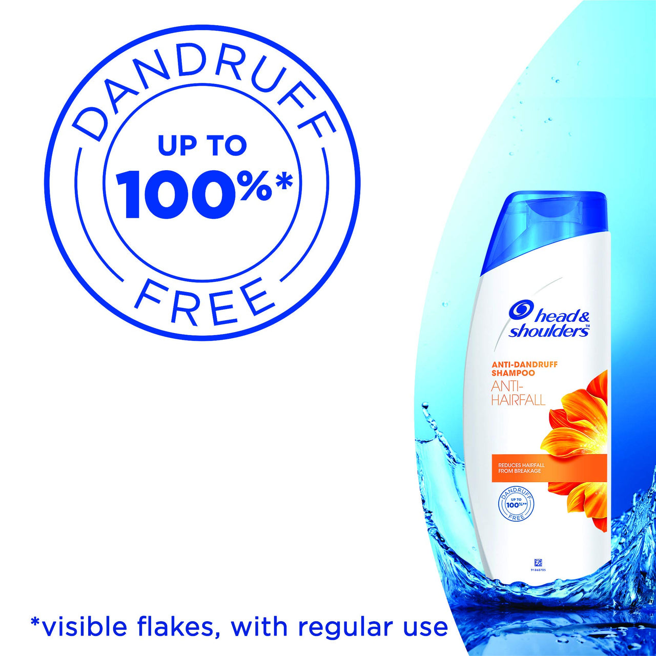 Head & Shoulders, Anti Dandruff Shampoo, Anti Hairfall, 180 ML&Head & Shoulders, Anti Dandruff Shampoo, Silky Black, 180 ML