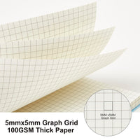 3 Pack Small Spiral Notebook, A6 Square Journal Notebook 4.3