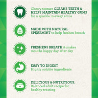 Greenies Regular Natural Dental Care Dog Treats Fresh Flavor, 12 oz. Pack (12 Treats) Mint 12 Count (Pack of 1)