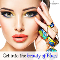 Coloressence Pearl Eyeliner Fast Dry Waterproof Smudge Proof Formula with Almond Oil, Duke Blue