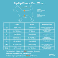 Gooby Zip Up Fleece Dog Sweater - Fuchsia Wash, X-Large - Warm Pullover Fleece Step-in Dog Jacket with Dual D Ring Leash - Winter Small Dog Sweater - Dog Clothes for Small Dogs Boy and Medium Dogs X-Large chest (~22.5