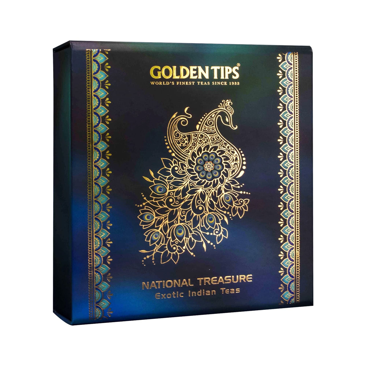 Golden Tips National Treasure Exotic Indian Herbal Tea Box (75 gram-36 Cups)