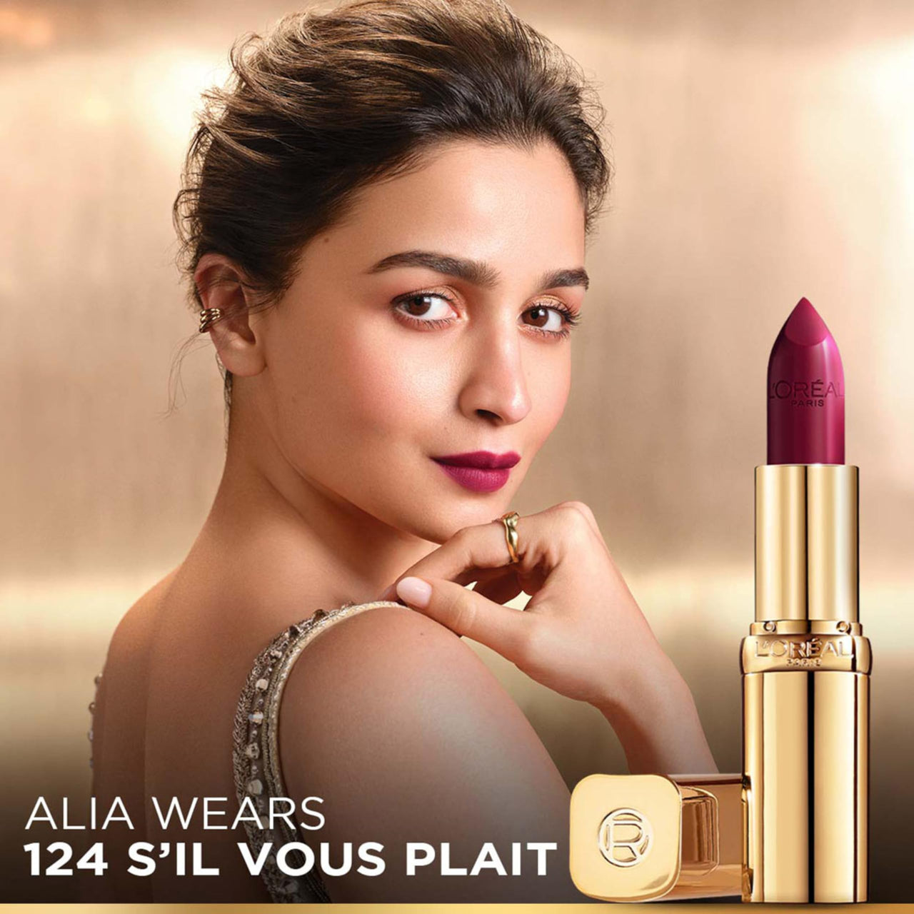 L’Oréal Paris Color Riche Satin Lipstick- 124 S'il Vous Plait, 4.3 gm