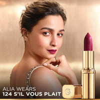 L’Oréal Paris Color Riche Satin Lipstick- 124 S'il Vous Plait, 4.3 gm