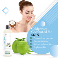 Rey Naturals Extra Virgin Cold Pressed Coconut Oil For Men & Women | Hair Oil For Strong Hair, Improved Scalp Condition | Ideal For All Type Skin & Hair Types - 200ml