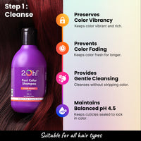 2.Oh! Italian Post Color Combo with Color Protect Complex | Colour Protect Shampoo + Hair Mask for Coloured Hair | Daily Use Shampoo and Mask with pH 4.5 | Ideal for Color Treated Hair | Women and Men