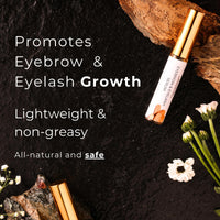 Noor Skincare Eyebrow & Eyelash Growth Serum/Oil - Organic, Brow & Lash Boosting Enhancer for Thick Eyebrows and Eyelashes - has Castor oil for Volume & comes with Applicators (30 ml)