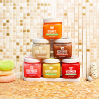 WildOak Watermelon Shea Sugar Body Scrub | 300gm | With Collagen & Peptides | Tan Removal | Lightens Dark Area Like Neck & Elbows | Smoothen Bumpy Legs & Hands | Ultra Hydrating & Exfoliating Scrub