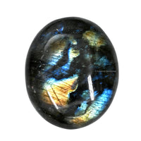 Labradorite Palm Stone - Pocket Massage Worry Stone for Natural Body Chakra Balancing, Reiki Healing and Crystal Grid Labradorite