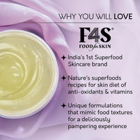 F4S Food for Skin Replenishing Leave-in Face Masque | Rich in Superfoods Ginseng & Custard Apple | Vitamins, AHAs & Anti-oxidants IOvernight Repair & Renew, Minimize Dark Spots| All Skin Types I100 gm