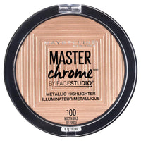 Maybelline New York Instant Age Rewind Concealer, Ivory, 6g and Maybelline New York Face Studio Master Chrome Metallic Highlighter, Molten Gold, 6.7g
