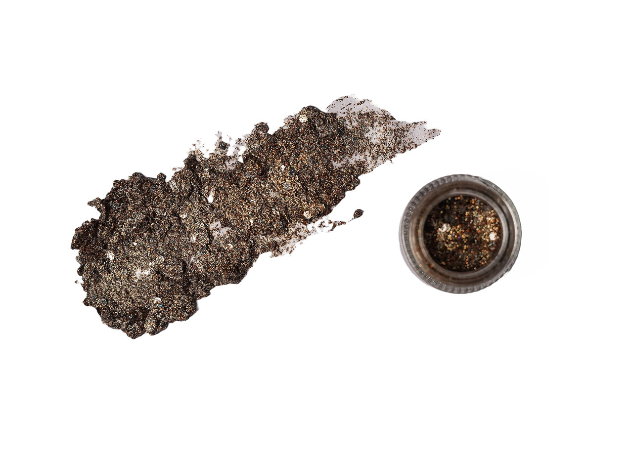 gel glitter eyeshadow Hair Gel Glitters Body Glitter Holographic Chunky Glitter Gel (Lets Steel Grey)