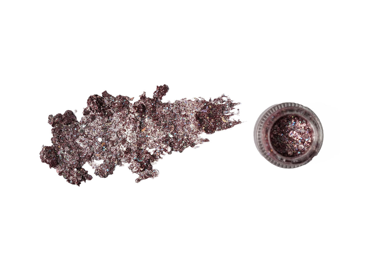 gel glitter eyeshadow Hair Gel Glitters Body Glitter Holographic Chunky Glitter Gel (Power Pink)