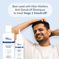 Man Matters Anti Dandruff Lotion for Men [60ml] | Instant Itch Relief & Cooling with Menthol & Tea Tree Oil