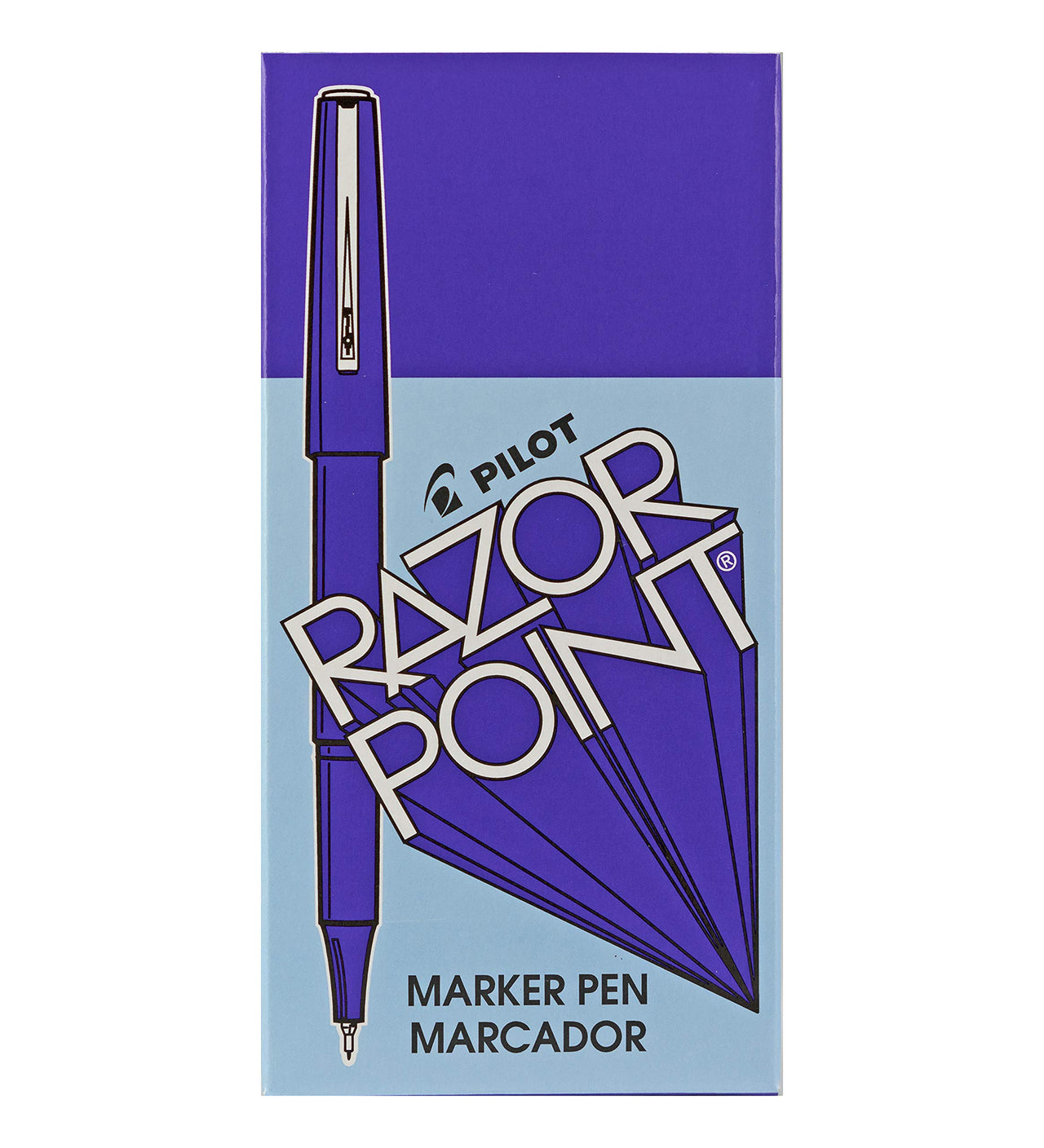 PILOT Razor Point Fine Line Marker Stick Pens, Ultra-Fine Point (0.3mm) Purple Ink, 12-Pack (11013) 12 Count (Pack of 1)