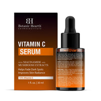 Botanic Hearth 15% Vitamin C Face Serum with Niacinamide, Hyaluronic Acid, Allantoin, Cica, Ferulic Acid & Vitamin E | Targets Dark Spots, Sun Damage, Wrinkles to Brighten & Even Tone Skin| 1fl oz
