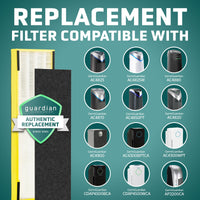 GermGuardian Filter B HEPA Pure Genuine Air Purifier Replacement Filter, Removes 99.97% of Pollutants for AC4825, AC4300, AC4900, AC4825DLX, AC4850, CDAP4500, AP2200, Black/Yellow, FLT4825