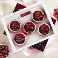 NutriGlow Wine Facial Kit with Red Grape Extracts – 6-Step Skincare Routine for All Skin Types, 260g | Includes Free 5-in-1 Face Massager for Men & Women