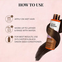 Just Herbs Ayurvedic Pomegrante Alcohol Free Facial Toner & Just Herbs Castor and Black Onion Seed Sulfate Free Shampoo Reduce Hairfall Combo