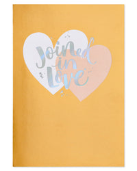 American Greetings Wedding, Bridal Shower or Engagement Card (Joined Hearts)