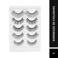Swiss Beauty Cruelty-Free 3D Eyelashes - Pack of 10 False Eyelashes | Volumising Eye Lashes | Lengthening Eye Lashes | Lightweight Eyelashes | Shade - Black 01, Set of 5