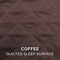 Furhaven Replacement Dog Bed Cover Quilted Sofa-Style, Machine Washable - Coffee, Jumbo (X-Large) Cover Only 40.0