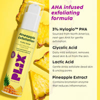 The Plant Fix Plix | Pineapple De-Pigmentation Regime with Pineapple Exfoliation Fruity Toner, Pineapple Juicy Cleanser, Pineapple Depigmentation Dewy Serum, & Smoothie Moisturizer