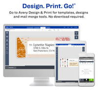 Avery Printable Shipping Labels with Sure Feed, 2