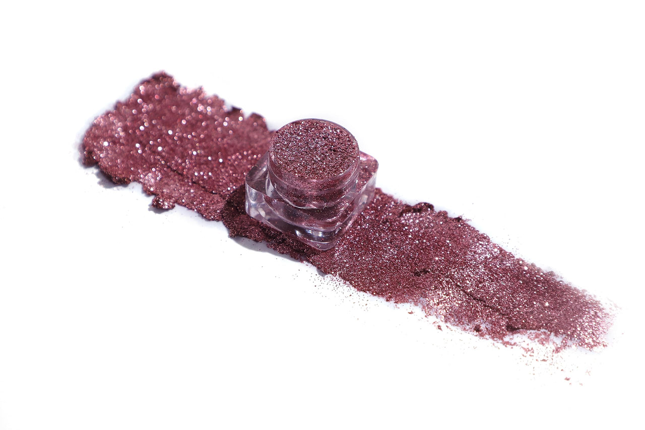 TS COSMETICS Pro Glitter Eyeshadow Palette – Rosey | Pressed Glitter, Shimmer & Matte Finishes | Highly Pigmented, Long-Lasting Eye Makeup