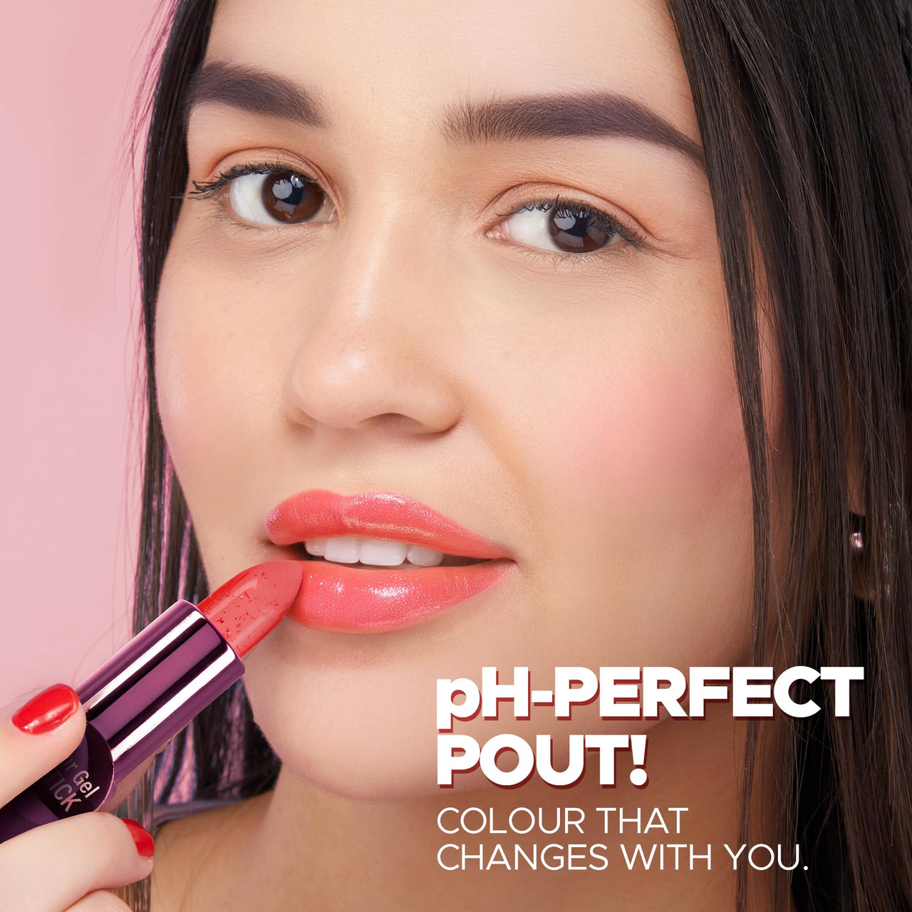 Hilary Rhoda Colour Gel Lipstick | Super Hydrating | Soft Formulation for Delicate Lips | Semi_Glossy Finish | PH Colour-Changing & Highly Pigmented Lipstick | 3.6g (Shade-3)