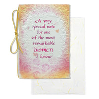 Blue Mountain Arts Card for a Special Woman—Birthday, Just Because, Holiday, or Any Occasion Card for Her (A very special note for one of the most remarkable women I know) yellows and pinks