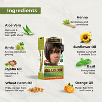 INDUS VALLEY Natural Damage Free Gel Colour Medium Brown With Hair Ultima Spa (175 ml)