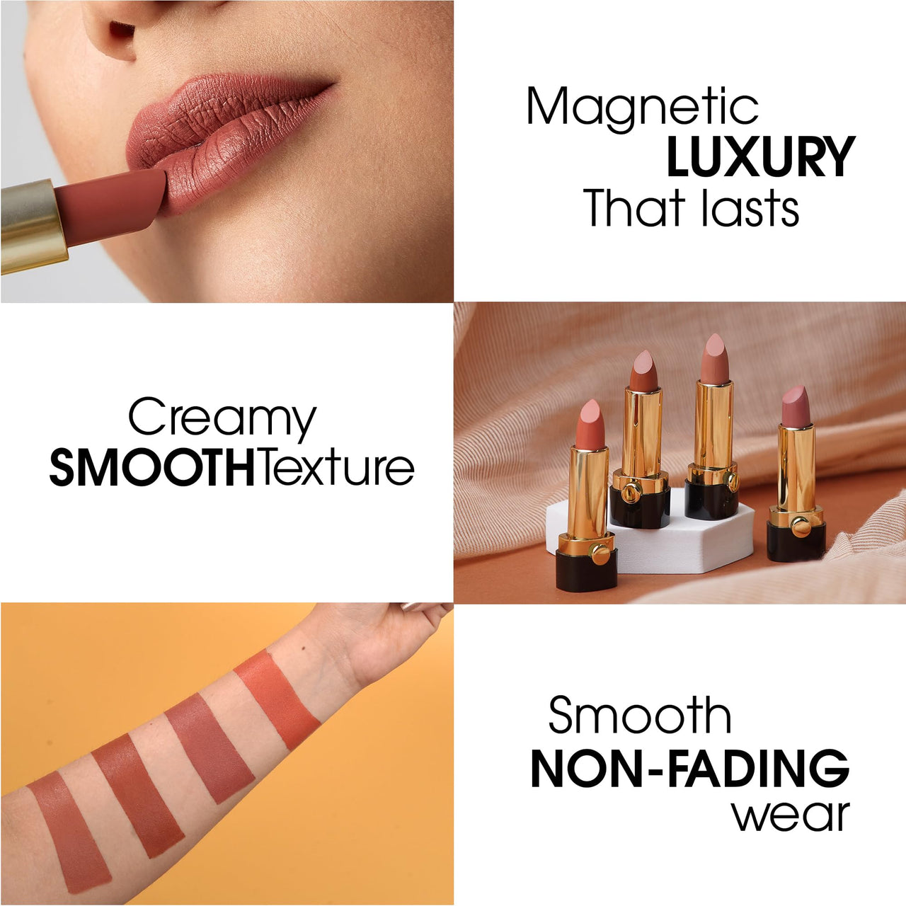 Born16 Moon Duchess Matte Perfection Lipstick – Royal Sangria | Strong Pay-Off, Transfer-Proof with Color Lock Technology | SPF, 24-Hour Moisturization with Vitamin E, 4.2g