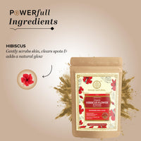 Khadi Natural Hibiscus Flower Organic Powder | Hair Conditioning & Strength | Boosts Growth, Adds Shine | No Chemicals | For all hair types | 100 gm