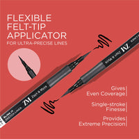 ZM Sketch Eyeliner, Flexi-tip Applicator, Quick-drying Formula, Long-lasting Eye Makeup, Jet Black, 1.6ml