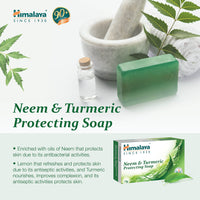 Himalaya Herbals Protecting Neem and Turmeric Soap, 75g (Pack of 6)