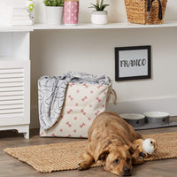 Bone Dry Pet Storage Collection Paw and Bone Print, Large Rectangle, 17.5x12x15