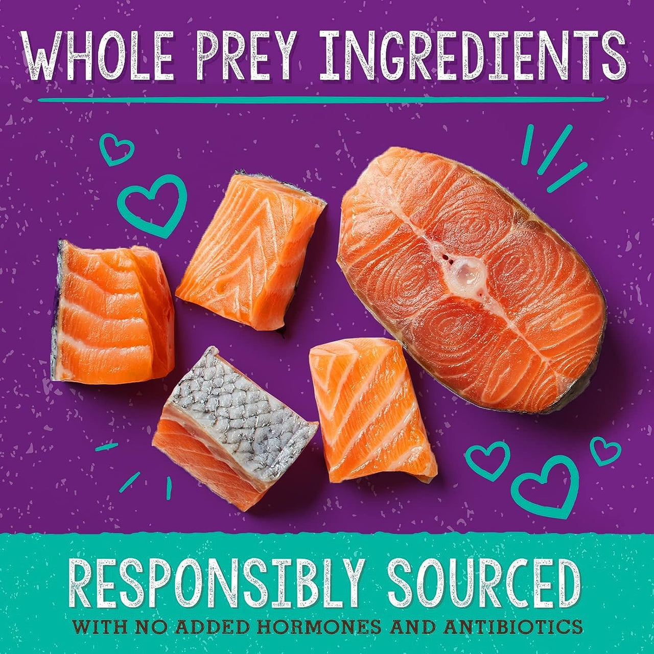 Stella & Chewy's  Freeze-Dried Raw Cat Dinner Morsels – Grain Free, Protein Rich Cat & Kitten Food – Sealicious Salmon & Cod Recipe – 18 oz Bag 18 Ounce (Pack of 1)