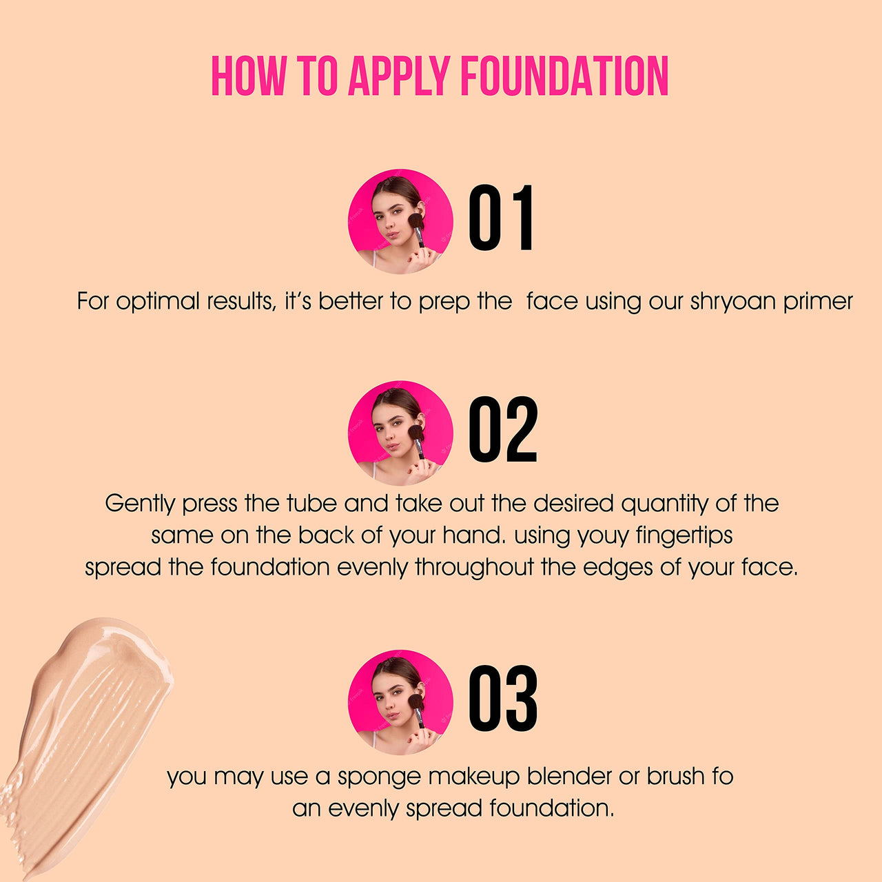 Shryoan Powder Foundation SPF 15PA+++ 40ml | Creamy Full Coverage for Combination Skin| Smoothing Finish | Alcohol-Free | Long Lasting Makeup | Natural Matte Finish | 16H Oil Control | Pack of 1 | 40 ML | Shade 03