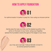 Shryoan Powder Foundation SPF 15PA+++ 40ml | Creamy Full Coverage for Combination Skin| Smoothing Finish | Alcohol-Free | Long Lasting Makeup | Natural Matte Finish | 16H Oil Control | Pack of 1 | 40 ML | Shade 03