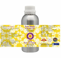 Deve Herbes Pure Black Currant Oil (Ribes nigrum) | Cold Pressed | Natural | Undiluted | For Diluting Essential Oils | For Skin & Massage | Men & Women | 630ml