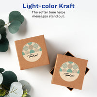 Avery Kraft Brown Round Labels with Sure Feed Technology, 2.5