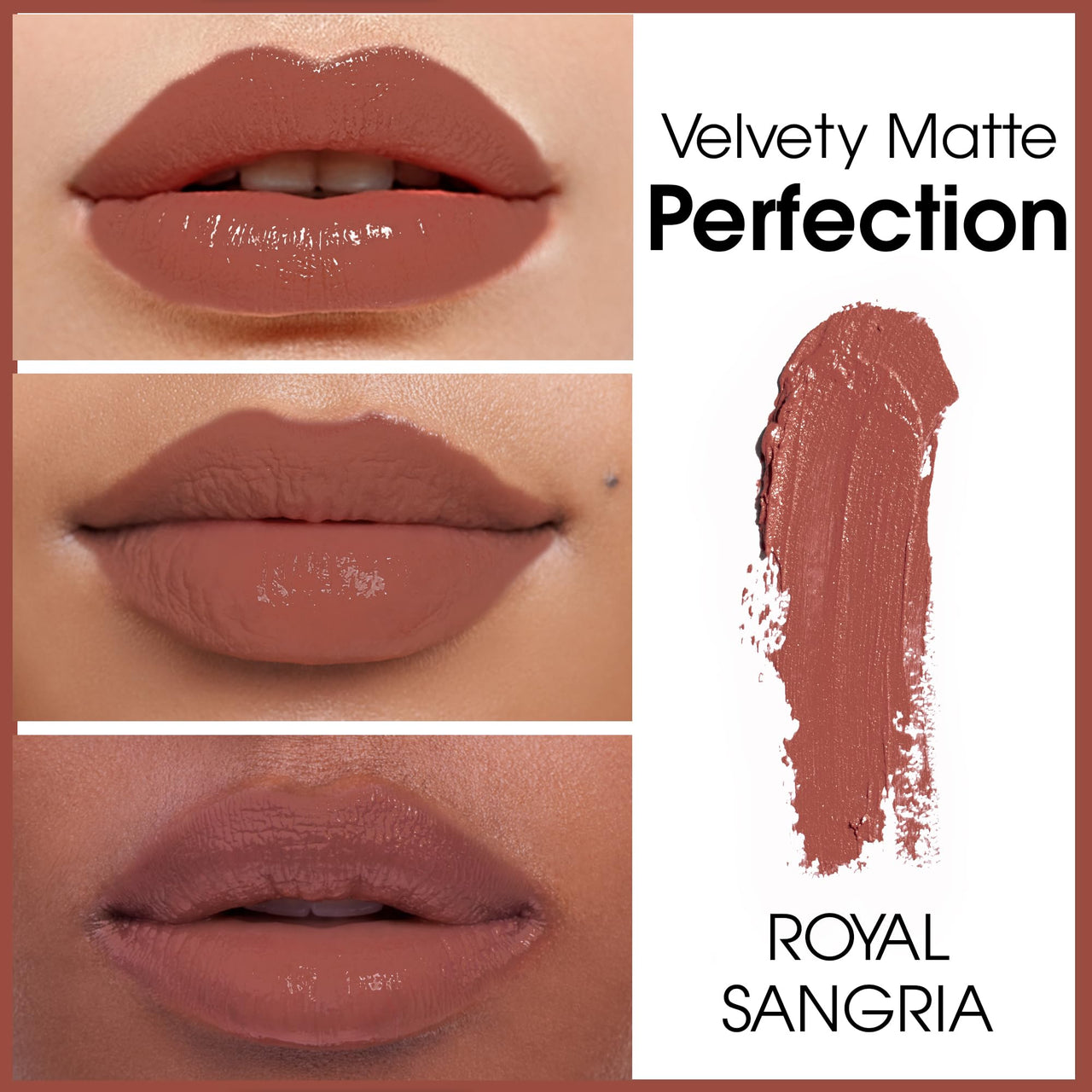 Born16 Moon Duchess Matte Perfection Lipstick – Royal Sangria | Strong Pay-Off, Transfer-Proof with Color Lock Technology | SPF, 24-Hour Moisturization with Vitamin E, 4.2g