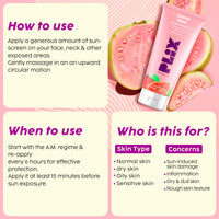 The Plant Fix Plix Vitamin C Guava Skincare Combo, Face Serum, Cleanser & Zero White Cast Sunscreen | For Skin Brightening & Sun Protection | UVA, UVB Shield & Hydration, For Men & Women