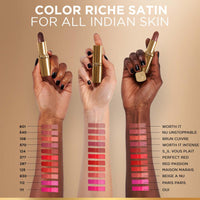 L’Oréal Paris Color Riche Satin Lipstick- 540 Nu Unstoppable, 4.5 gm