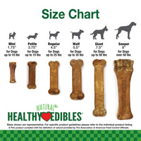Nylabone Healthy Edibles Natural Puppy Treats - Long-Lasting Dog Treats - Puppy Supplies - Turkey & Sweet Potato Flavor, X-Small/Petite (8 Count) 1 Count (Pack of 8)