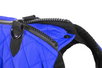 Gooby Fashion Vest Dog Jacket - Blue, X-Large - Warm Zip Up Dog Bomber Vest with Dual D Ring Leash - Winter Water Resistant Small Dog Sweater - Dog Clothes for Small Dogs Boy or Medium Dogs X-Large chest (~20.5