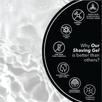 Herbs & Hills Shaving Gel for Mens - 100ml Combines MACA Root & Caffeine Anhydrous for a Close and Comfortable Shave, Protect Skin from Redness, Irritation & Razor Burn Better than Foam