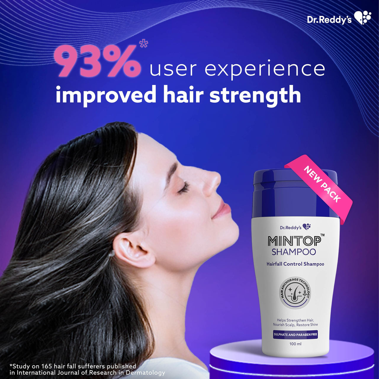Mintop Pro Shampoo For Hair Fall Control | Fortified With Procapil And Redensyl | Helps Increase Hair Shine Softness | Sulphate Free | Helps Strengthen Hair Roots 100 Ml